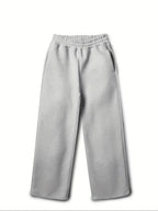 men's oversized wide leg tracksuit set in light gray