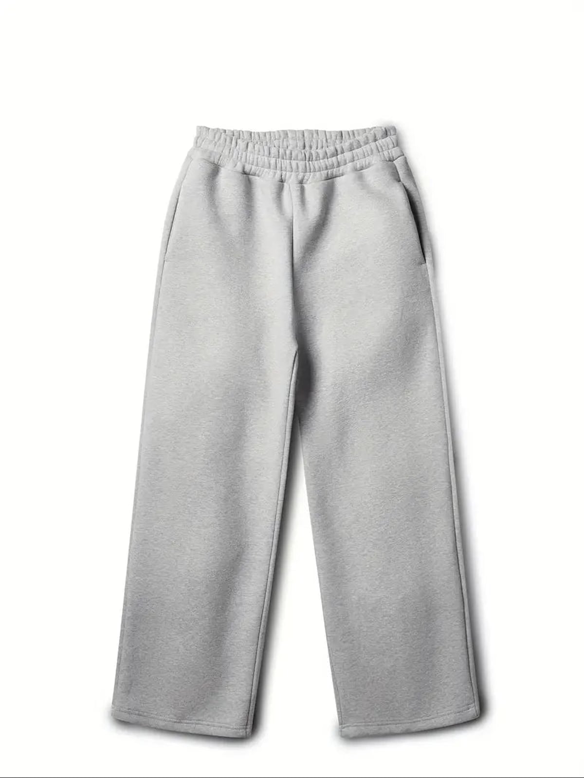 men's oversized wide leg tracksuit set in light gray