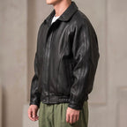 men's oversized zip-up bomber jacket