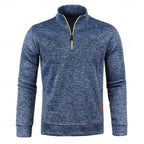 men's quarter-zip long sleeve polo