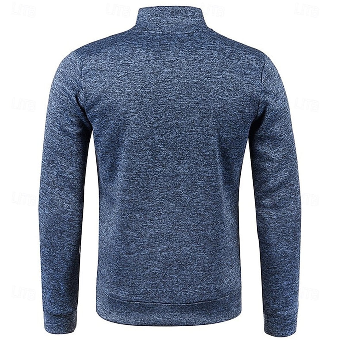 men's quarter-zip long sleeve polo