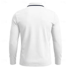 men's quarter-zip long sleeve polo shirt