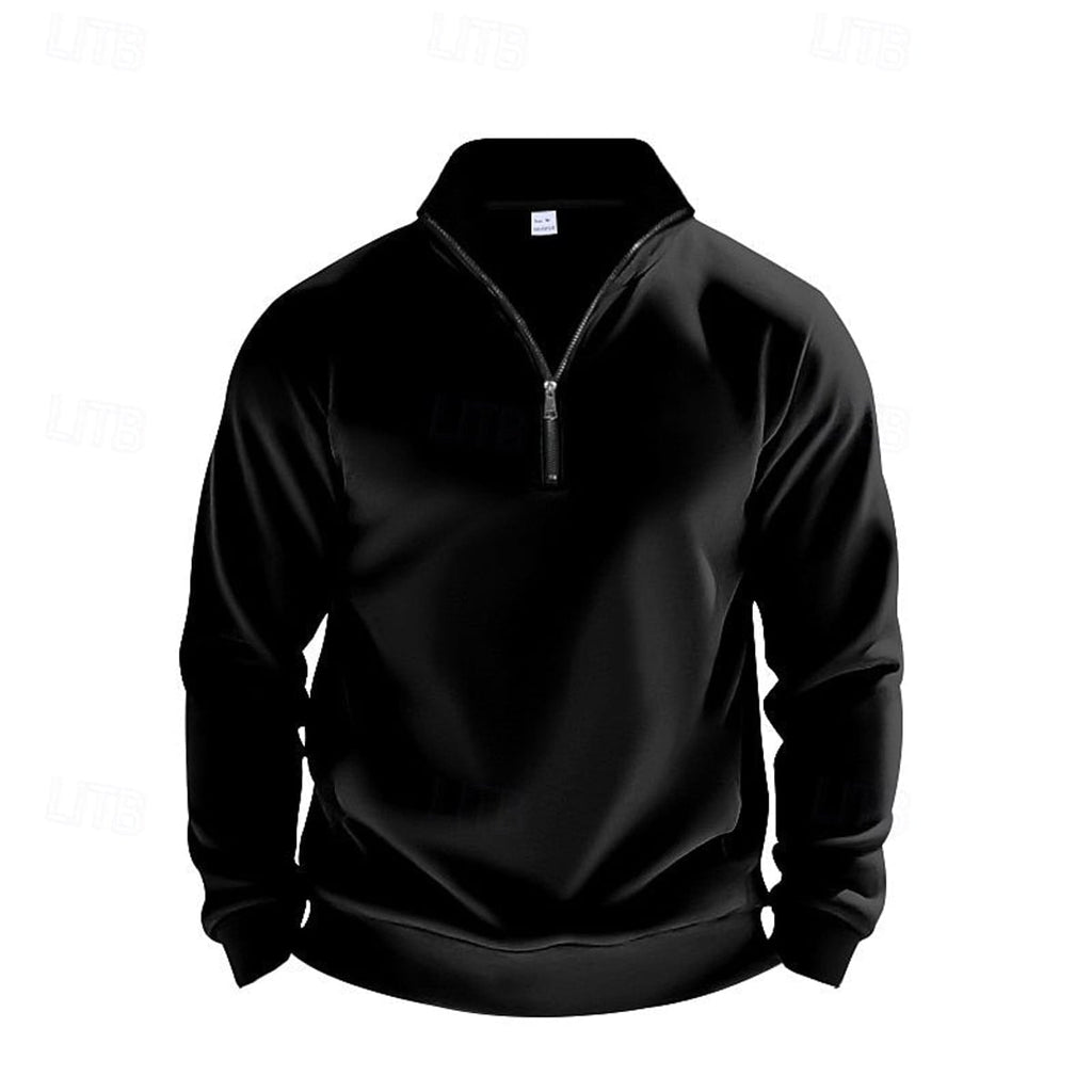 men's quarter-zip pullover sweatshirt