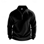 men's quarter-zip pullover sweatshirt