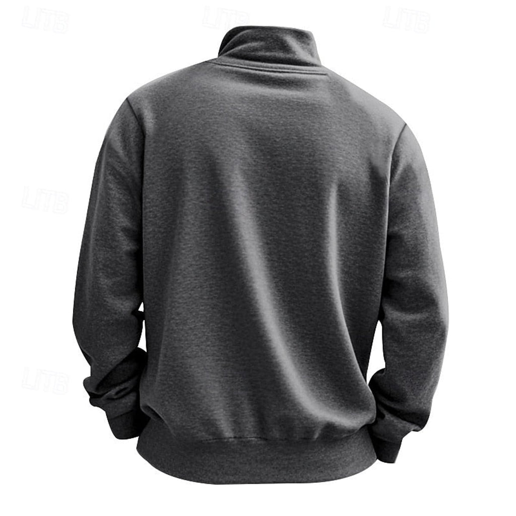 men's quarter-zip pullover sweatshirt