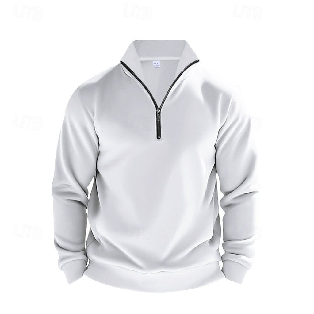 men's quarter-zip pullover sweatshirt