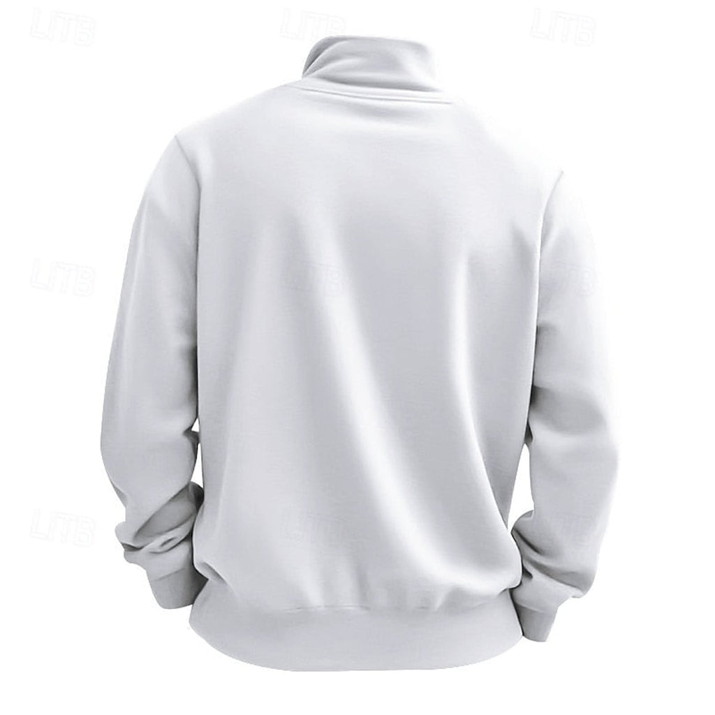men's quarter-zip pullover sweatshirt
