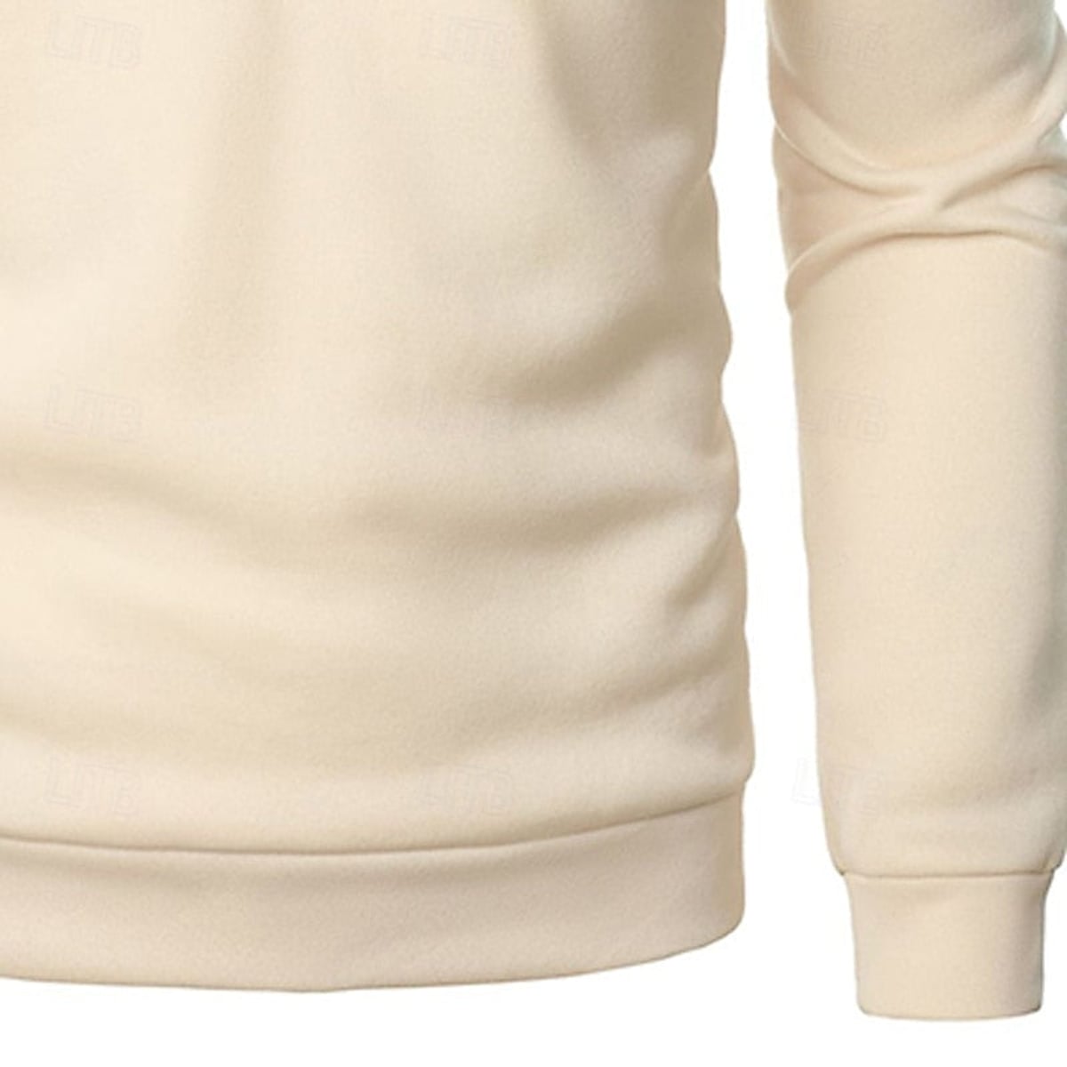 men's quarter-zip stand collar slim fit pullover