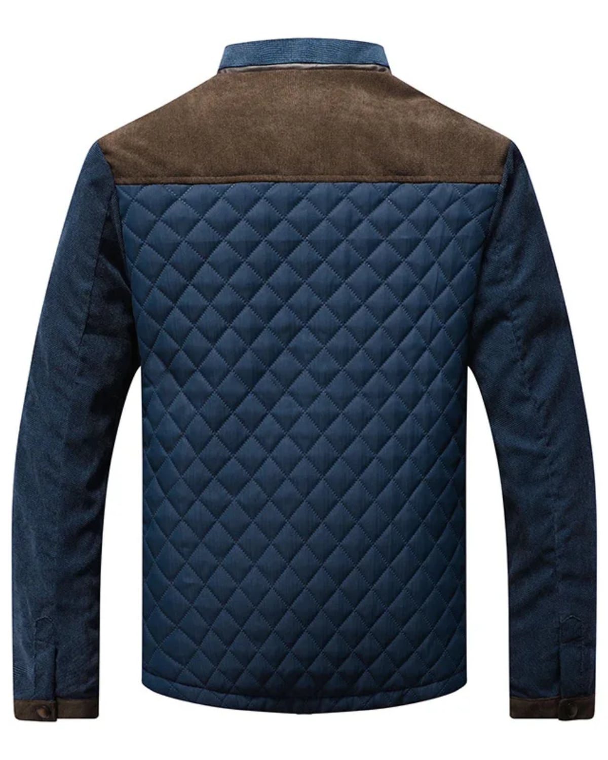 men's quilted stand collar jacket