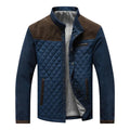 men's quilted transitional jacket in brown
