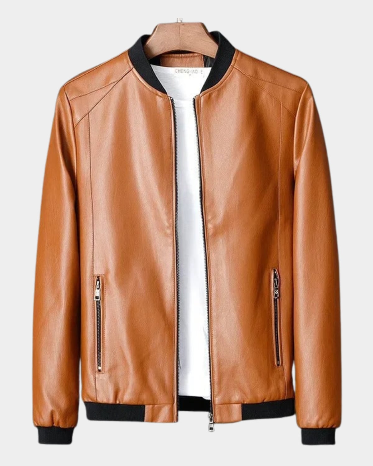 men's regular fit bomber jacket in orange