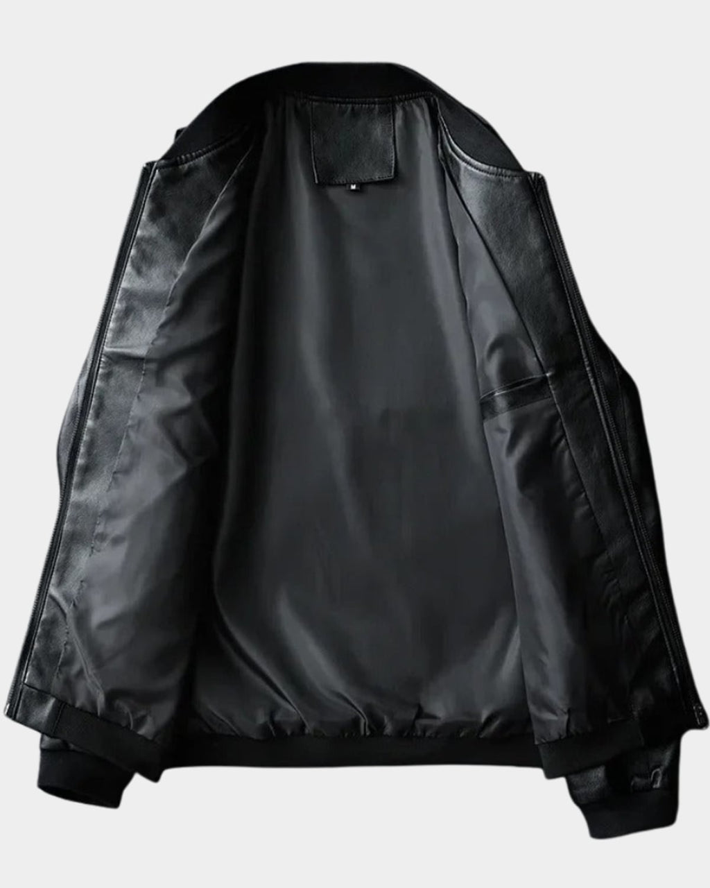 men's regular fit bomber jacket in black