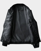 men's regular fit bomber jacket in black