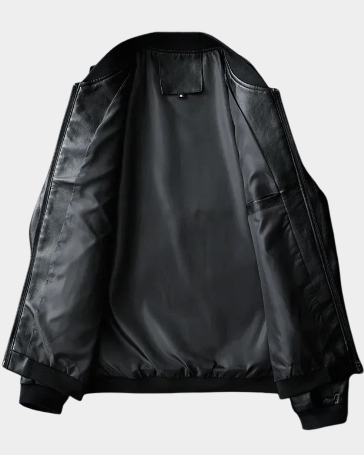 men's regular fit bomber jacket in black