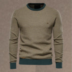 men's regular fit crew neck sweater in green