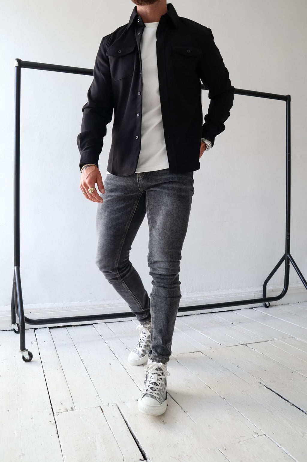 men's regular fit overshirt jacket
