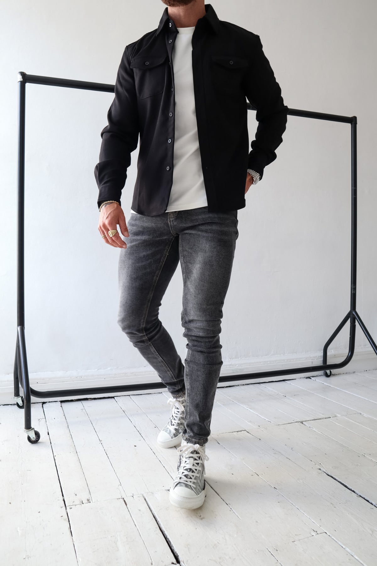 men's regular fit overshirt jacket
