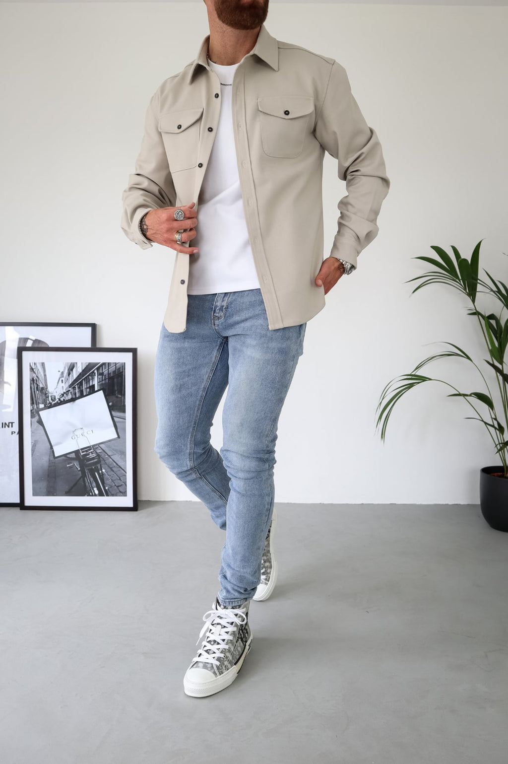 men's regular fit overshirt jacket