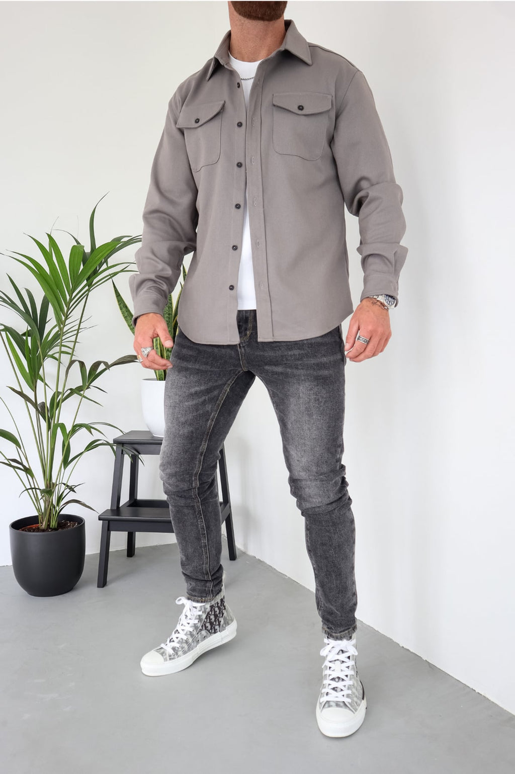 men's regular fit overshirt jacket