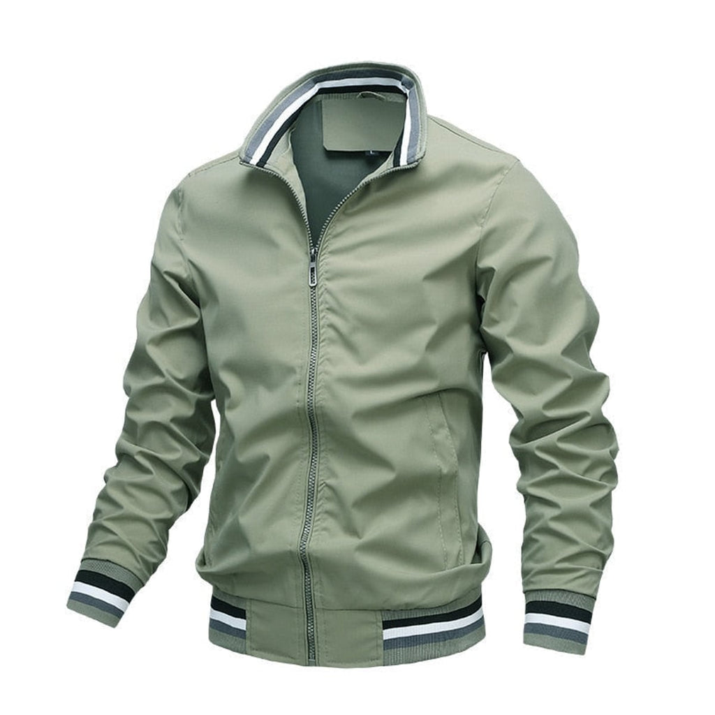 men's relaxed fit bomber jacket in green