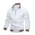 men's relaxed fit bomber jacket in white