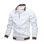 men's relaxed fit bomber jacket in white
