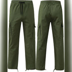 men's relaxed fit cargo pants in army green