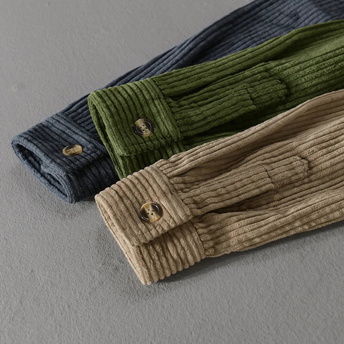 men's relaxed fit corduroy shirt jacket