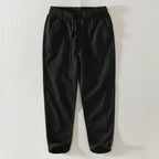 men's relaxed fit japanese style trousers in black