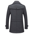 men's relaxed fit long overcoat