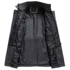 men's relaxed fit long overcoat
