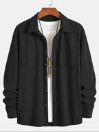 men's relaxed fit shirt jacket