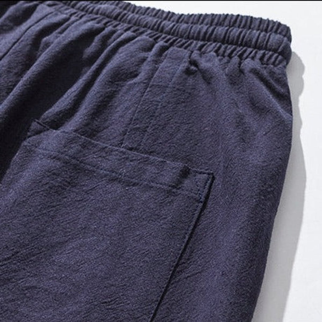 men's relaxed fit tapered harem trousers