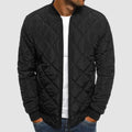 men's relaxed fit zip-up jacket in black