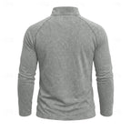 men's relaxed zip-neck top
