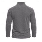 men's relaxed zip-neck top