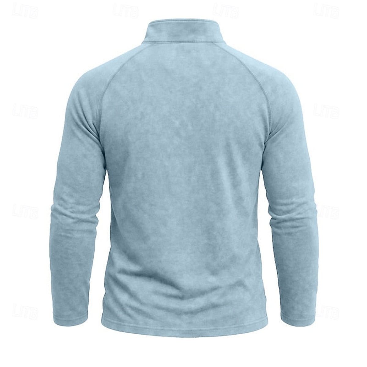 men's relaxed zip-neck top