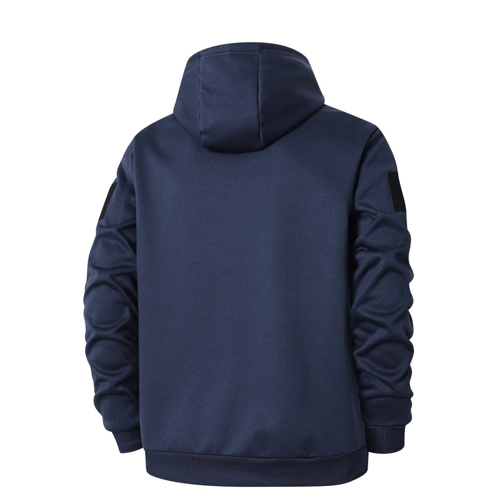 men's sherpa-lined hooded zip-up jacket