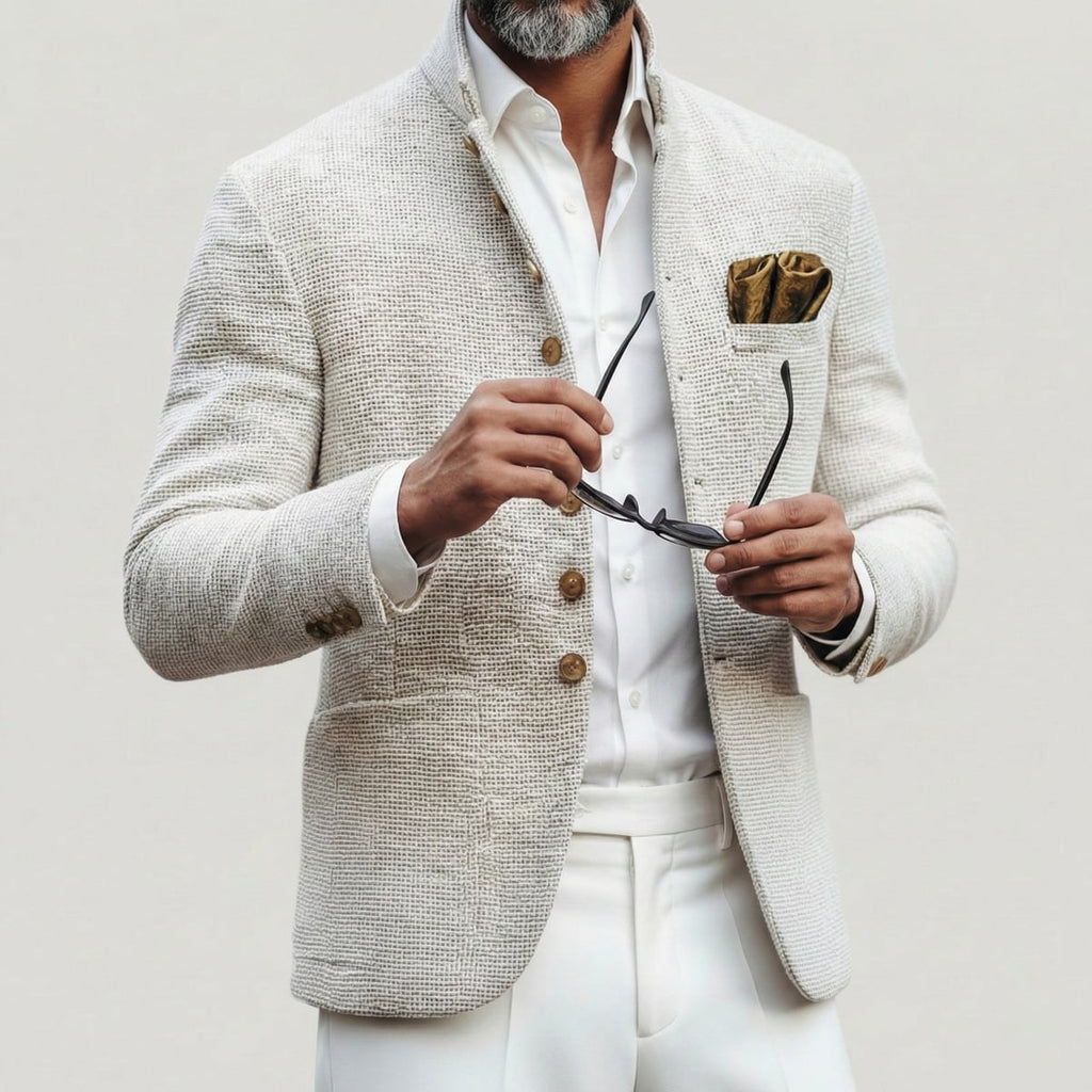 men's single breasted cardigan