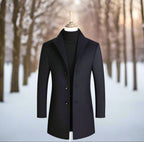 men's single breasted formal overcoat