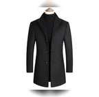 men's single breasted formal overcoat