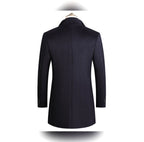 men's single breasted formal overcoat