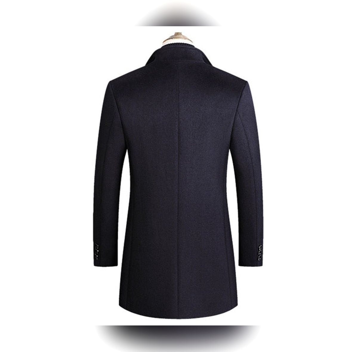 men's single breasted formal overcoat