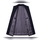 men's single breasted formal overcoat