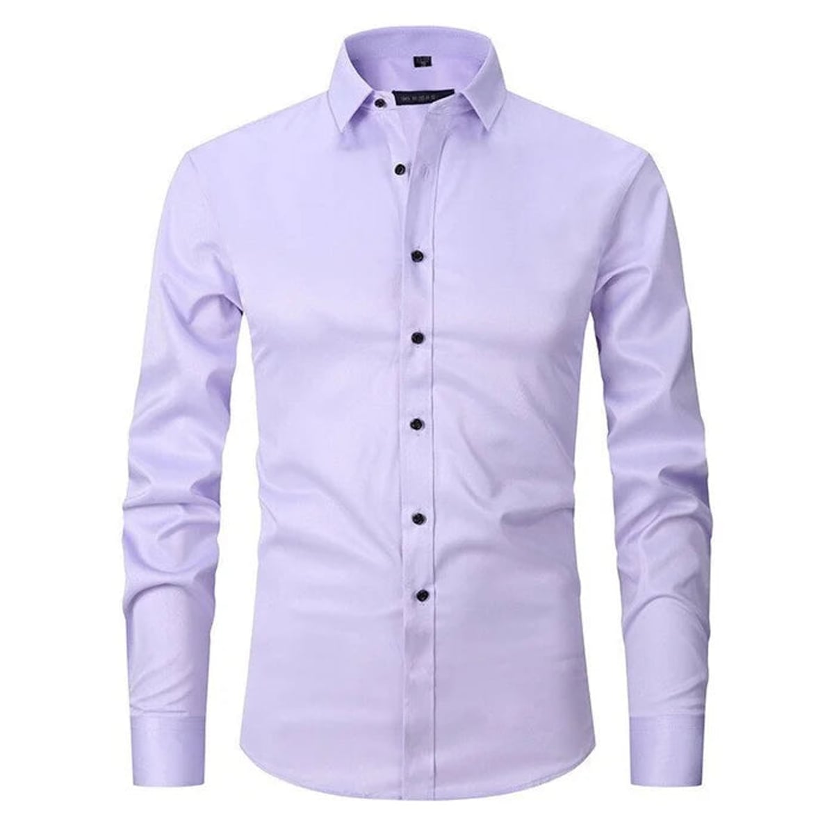men's slim fit button shirt in light lilac