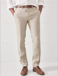 men's slim fit casual pants in beige