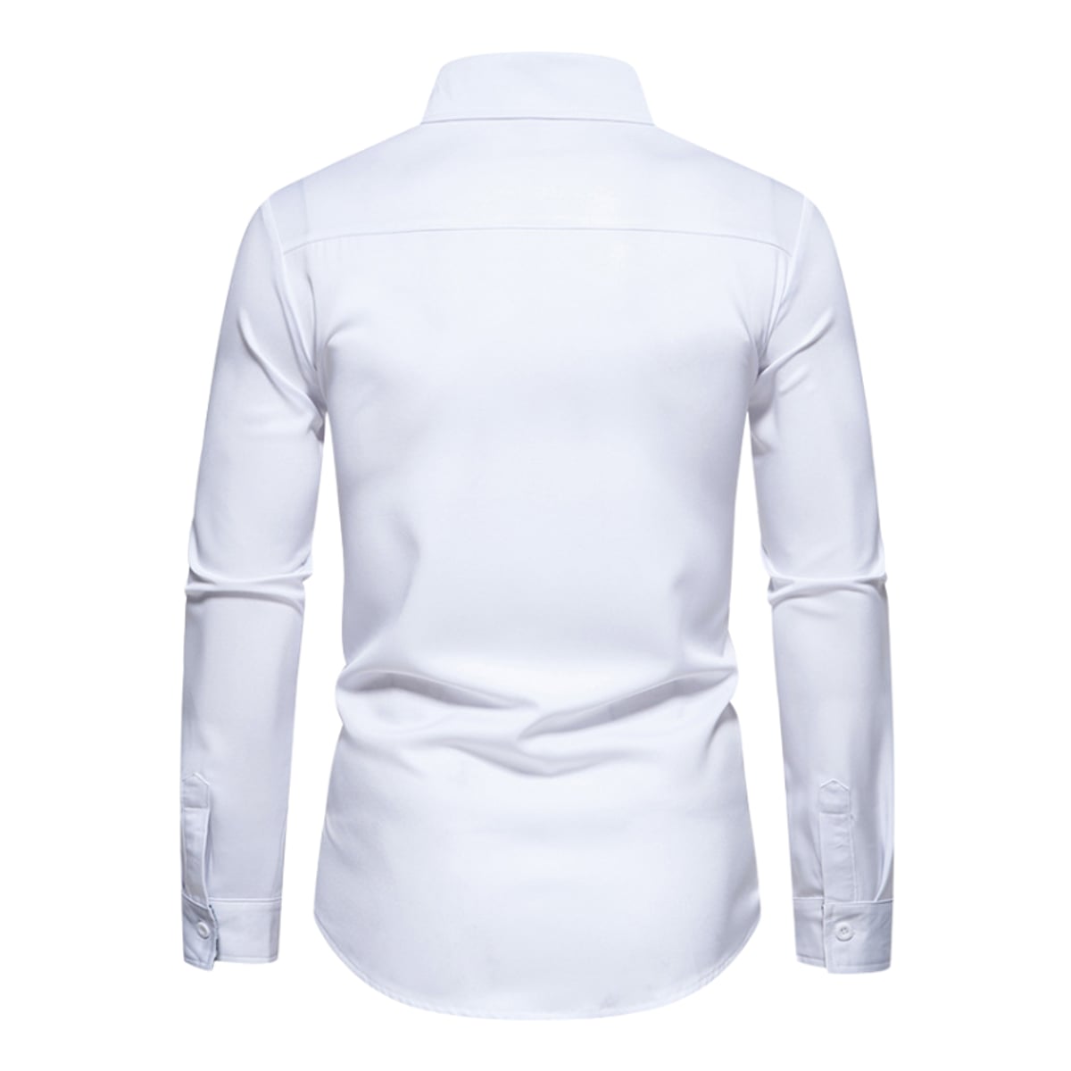 men's slim fit long sleeve polo shirt 