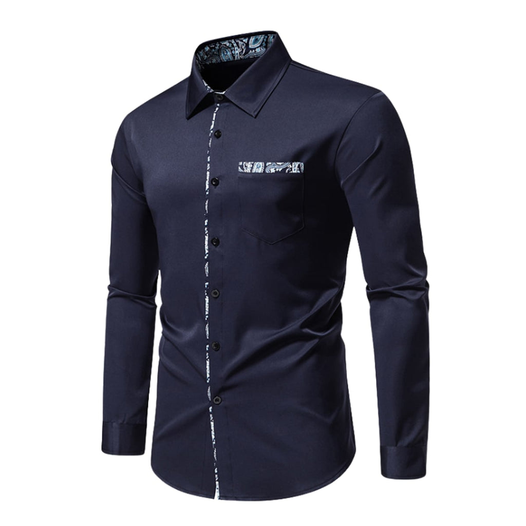 men's slim fit long sleeve polo shirt 