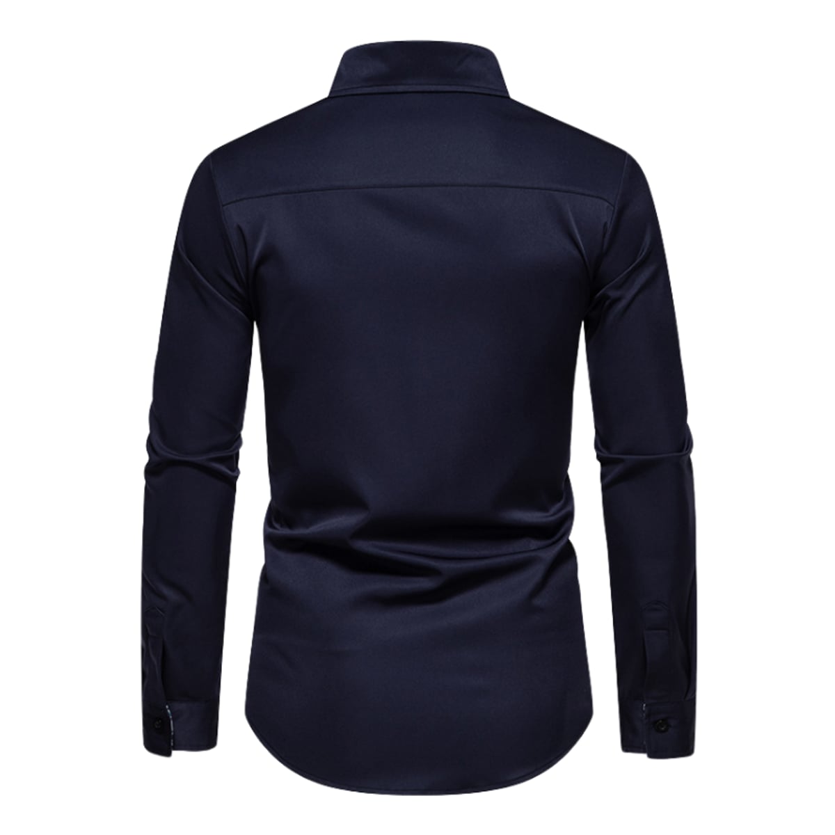men's slim fit long sleeve polo shirt 