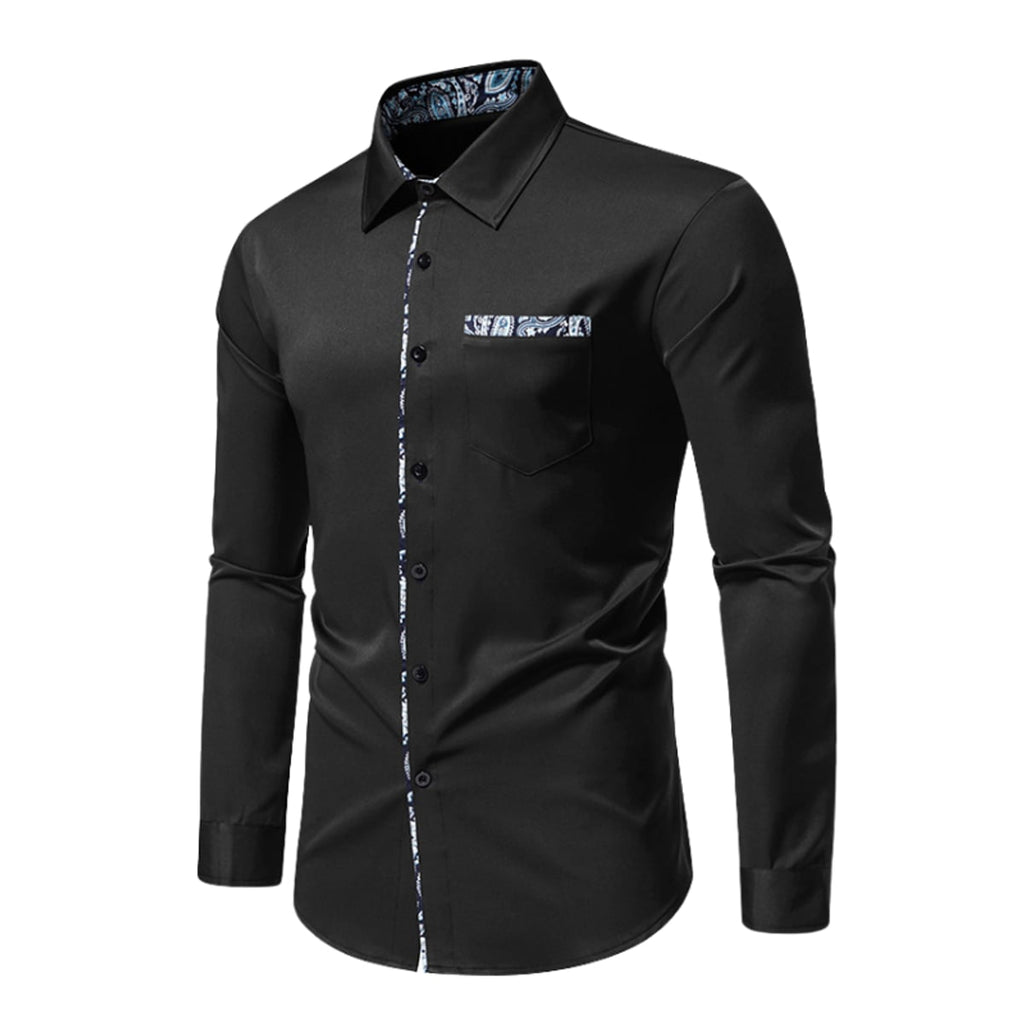 men's slim fit long sleeve polo shirt 
